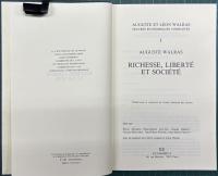 （仏）オーギュスト・ワルラスとレオン・ワルラス経済全集：AUGUST ET LEON WALRAS Œuvres économiques complètes 全14巻