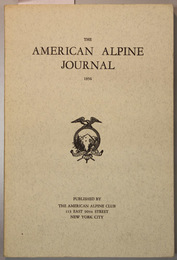 THE AMERICAN ALPINE JOURNAL 第１０巻第１号  THE SIKKIM HIMALAYA／EXPLORING IN THE KARAKORAM／他