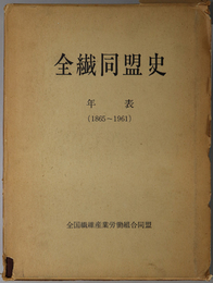 全繊同盟史  年表（１８６５～１９６１）