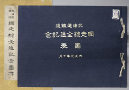 北海道鉄道網走線全通記念図表  ［附図：北海道全図（比例尺５０万分１）］