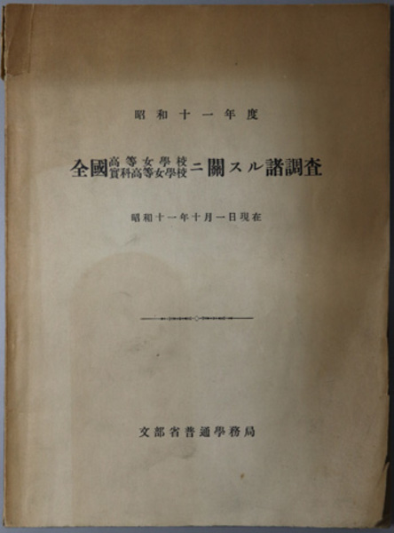 200119G04☆ky 貴重 戦前 北海道庁立函館高等女学校 本科卒業