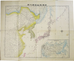 日清韓露四国地図 （実測５００万分１）  ［訂正３版 日清韓露四ヶ国明細地図 四方堂発行］