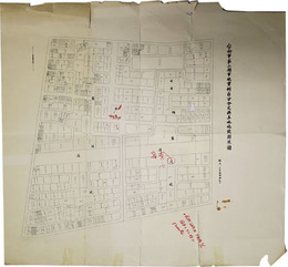 台南市第二期市地重劃区分合交換土地地号対照図 （縮尺２４００分１） 