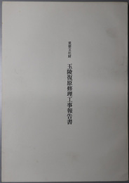 重要文化財玉陵復原修理工事報告書 