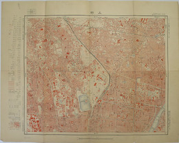一万分一地形図東京近傍  上野：明治４２年測図大正１０年第２回修正測図