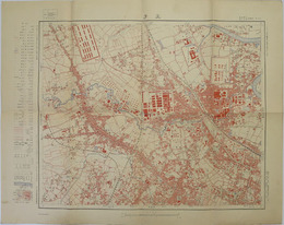 一万分一地形図東京近傍  王子：明治４２年測図大正１０年第２回修正測図