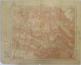 一万分一地形図東京近傍  早稲田：明治４２年測図大正１０年第２回修正測図