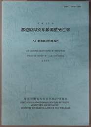 都道府県別年齢調整死亡率 平成１７年（人口動態統計特殊報告）