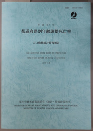 都道府県別年齢調整死亡率 平成２７年（人口動態統計特殊報告）