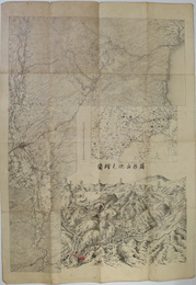 箱根山概見絵図 （鳥瞰図）  ［路線図／周辺地図（縮尺５万分１）］