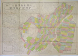 土地区画整理区域内外町界町名整理図 （縮尺１万分１）  復興局決定案