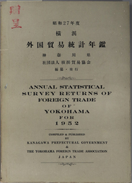 横浜外国貿易統計年鑑 