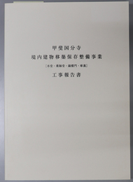 甲斐国分寺境内建物移築保存整備事業工事報告書 本堂・薬師堂・鐘楼門・庫裏