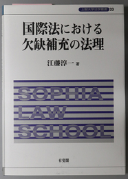 国際法における欠缺補充の法理 上智大学法学叢書 ３３