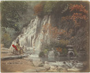 手彩色写真（鶏卵紙）  湯本の滝：THE FALL IN YUMOTO
