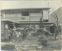 古写真（鶏卵紙）  宮ノ下の茶屋：TEA HOUSE MIYANOSHITA