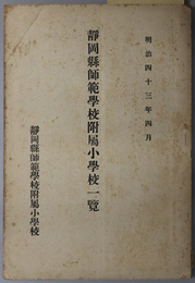 静岡県師範学校附属小学校一覧  明治４３年４月