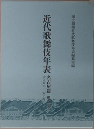 近代歌舞伎年表 大正８年～大正９年