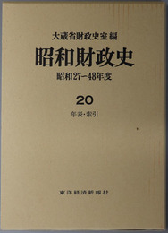 昭和財政史  年表・索引