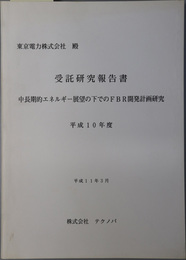 中長期的エネルギー展望の下でのＦＢＲ開発計画研究 （英文併記）  平成１１年３月：受託研究報告書