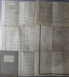 福島県勢要覧  大正１５年刊行［裏面：福島県管内地図（２５万分１）］／福島県県勢要覧  昭和２年刊行［裏面：増補訂正 福島県管内地図（２５万分１）］・昭和３年［裏面：訂正第４版 福島県管内地図（２５万分１）］・昭和５年［裏面：訂正第７版 福島県管内地図（２５万分１）］・［昭和６年］・［昭和８年］・昭和１４年［裏面：増補訂正 福島県管内地図（２５万分１）］