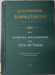 東京市統計年表 
