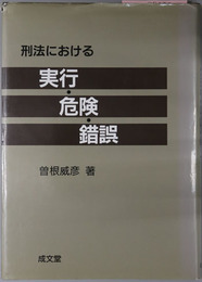 刑法における実行・危険・錯誤