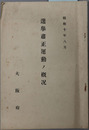選挙粛正運動ノ概況  昭和１０年８月