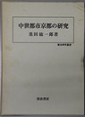 中世都市京都の研究  歴史科学叢書