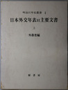日本外交年表並主要文書  ［明治百年史叢書 第１・２巻］
