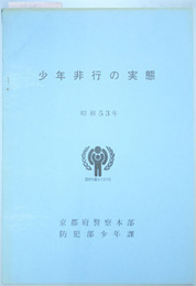 少年非行の実態