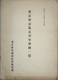 東京府公私立青年学校一覧