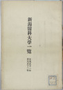 新潟医科大学一覧 大正１１～１２・昭和２～３年（２冊）