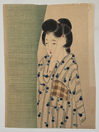 秋どなり （木版口絵） 文芸倶楽部 第１９巻１２号