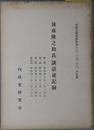 後藤隆之助氏談話速記録（政治活動家・大政翼賛会組織局長） 第１～４回：昭和４３年２月２９日～３月２５日・第５回：昭和４３年４月５日（内政史研究資料 第６６～６９・７０集）