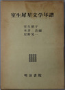 室生犀星文学年譜 