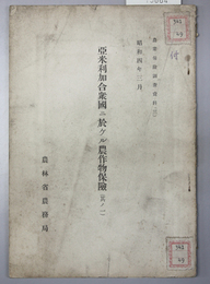 亜米利加合衆国ニ於ケル農作物保険 其ノ１