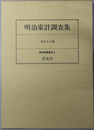 明治家計調査集 家計調査集成９