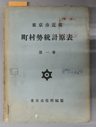 東京市近郊町村勢統計原表 