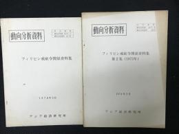 動向分析資料　フィリピン戒厳令関係資料集　1・2　【2冊】