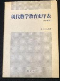 現代数学教育史年表　付・解説