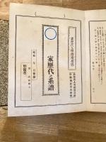 歴代の系譜　歴代之相続者相伝　　未記入