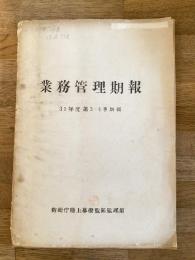 防衛庁陸上幕僚監部 昭和31年度第3四半期 業務管理期報