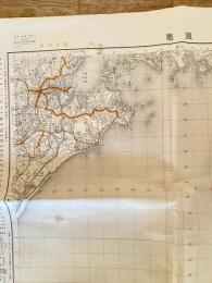昭和27年 塩釜 応急修正版 5万分の1地形図石巻15号