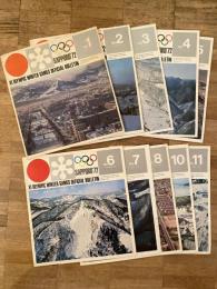 XI OLYMPIC WINTER GAMES OFFICIAL BULLETIN  SAPPORO'72  No.1～11のうち10冊　札幌オリンピック