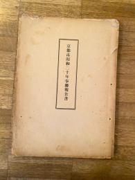 昭和21年2月 京都市昭和20年事務報告書(昭和19年11月1日-昭和20年10月31日)