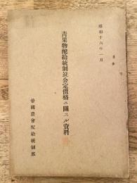 青果物配給統制並公定価格ニ関スル資料