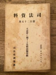 大逆罪に関する比較法制資料