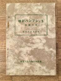 昭和3年3月　統計パンフレット : 本県の米