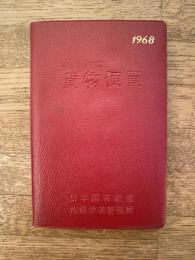 1968年 ダイヤリー付 貨物便覧